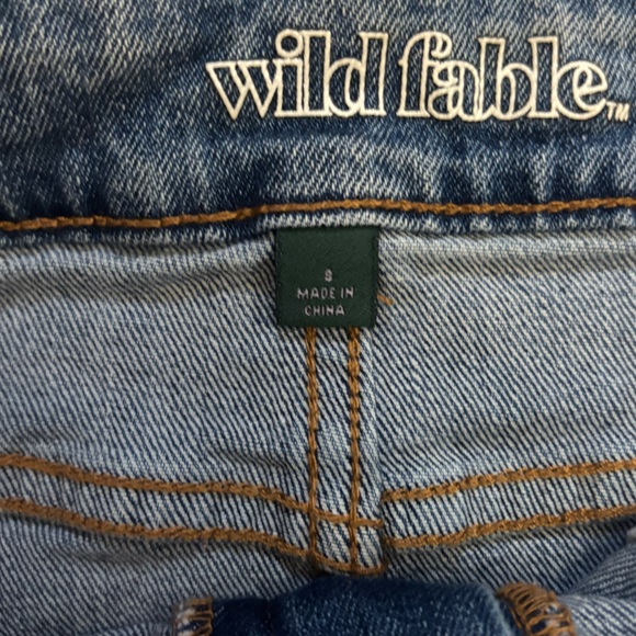 Upcycled Denim Mini Skirt and Scrunchie Size M - Picture 9 of 10